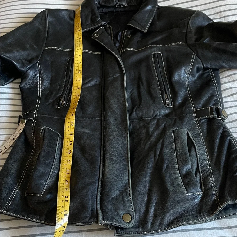 S-M.  Black Genuine Leather Women’s  Jacket - Picture 9 of 13